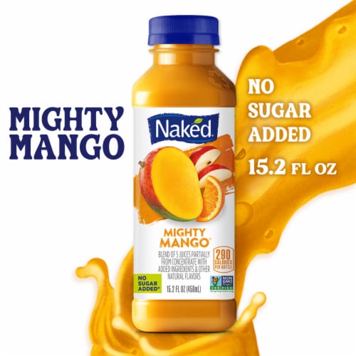 Naked® 100% Juice Mighty Mango Fruit Smoothie Perspective: front