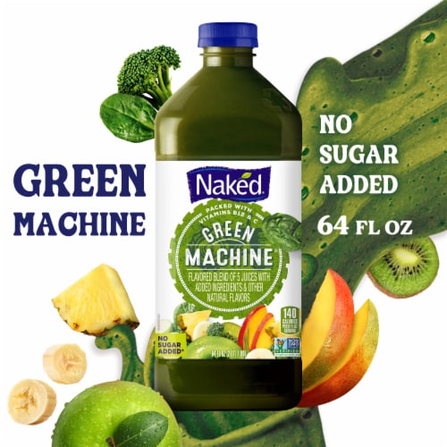 Naked® Juice Green Machine No Sugar Added 100% Flavored Juice Blend Drink,  64 fl oz - Kroger