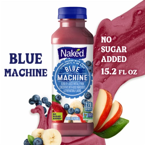 Naked® No Sugar Added 100% Blue Machine® Juice Smoothie Bottle