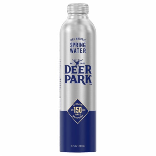 Deer Park® Spring Water Aluminum Bottle Perspective: front