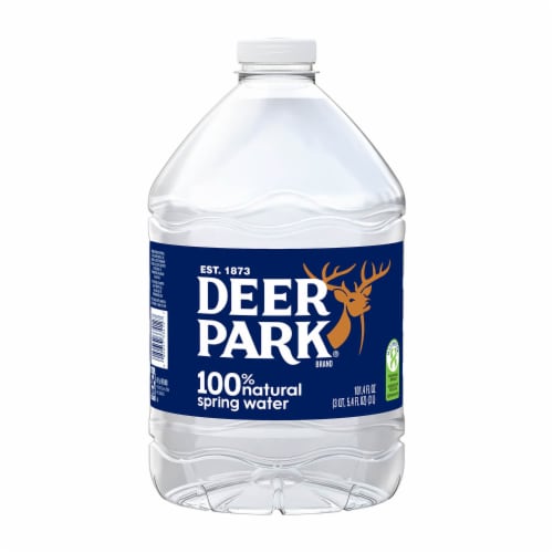 Deer Park® Natural Spring Bottled Water Perspective: front