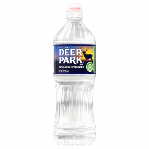 Deer Park® Natural Spring Bottled Water Perspective: front