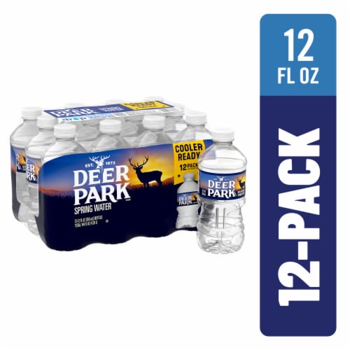 Deer Park 100% Natural Spring Bottled Water Perspective: front