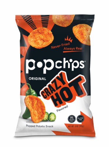 Popchips® Crazy Hot Potato Popped Chips Perspective: front
