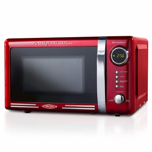 Large shop red microwave