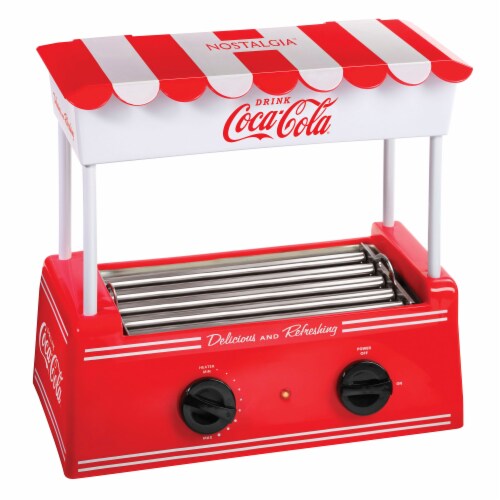 Nostalgia Coca-Cola Hot Dog Roller & Bun Warmer Perspective: front