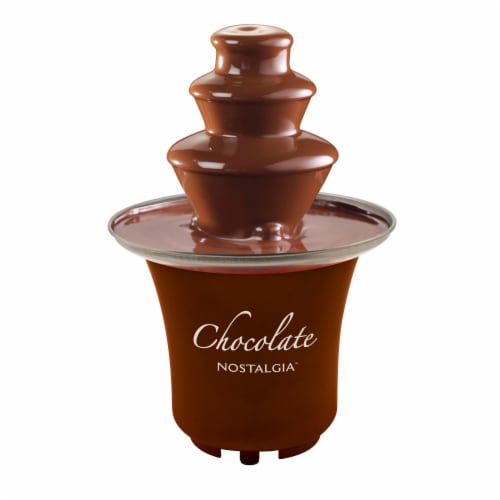 Nostalgia 3-Tier Chocolate Fondue Fountain Perspective: front