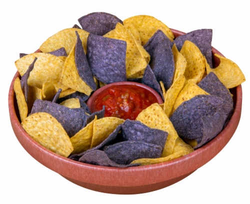 Nostalgia Tortilla Taco Tuesday Chip & Salsa Bowl Perspective: front