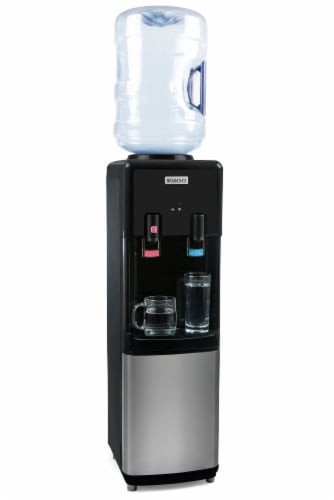Igloo Hot & Cold Water Top Loading Water Dispenser - Black Perspective: front