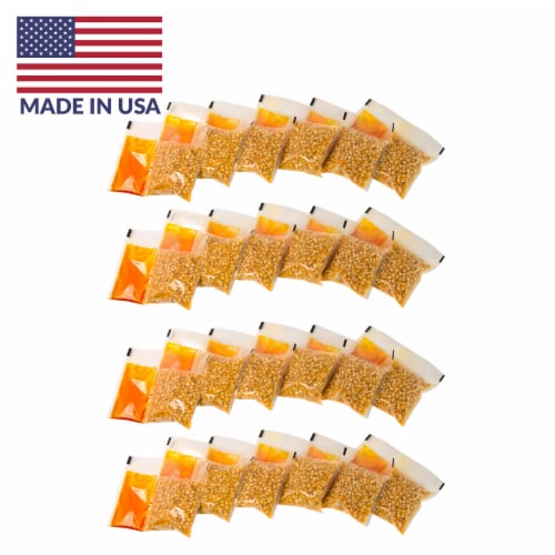Nostalgia Premium Popcorn, Oil, and Seasoning Salt All-in-One Packs - 24 Pack Perspective: front