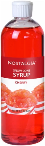 Nostalgia Cherry Snow Cone Syrup Perspective: front