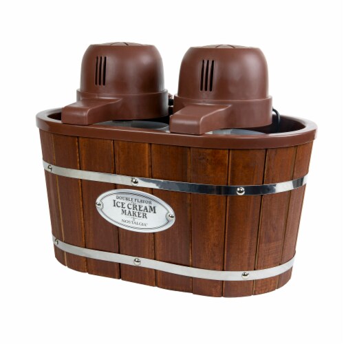 Nostalgia Double Flavor Ice Cream Maker Perspective: front
