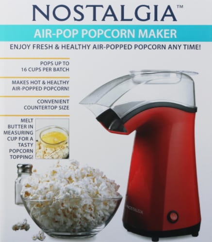 Popcorn Machine Hot Air Electric Popper Kernel Corn Maker Bpa Free No Oil  White, 1 unit - Kroger