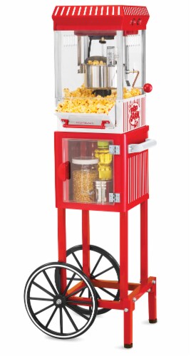 Nostalgia Vintage Popcorn Cart Perspective: front