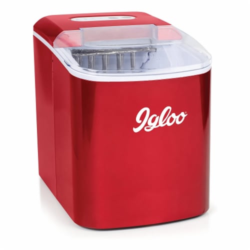 Igloo Automatic Portable Countertop Ice Maker - Retro Red Perspective: front