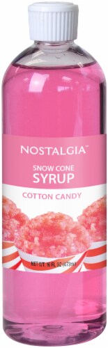 Nostalgia Cotton Candy Snow Cone Syrup Perspective: front