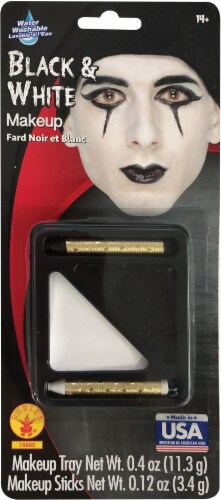 Rubie's® Halloween Makeup Kit - Black / White Perspective: front