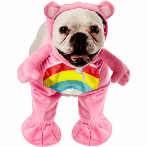Rubies 656722 Cheer Bear Walking Pet Costume - Care Bears Unlock the Magic - Medium Perspective: front