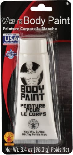 Body Paint White Costume Makeup Perspective: front