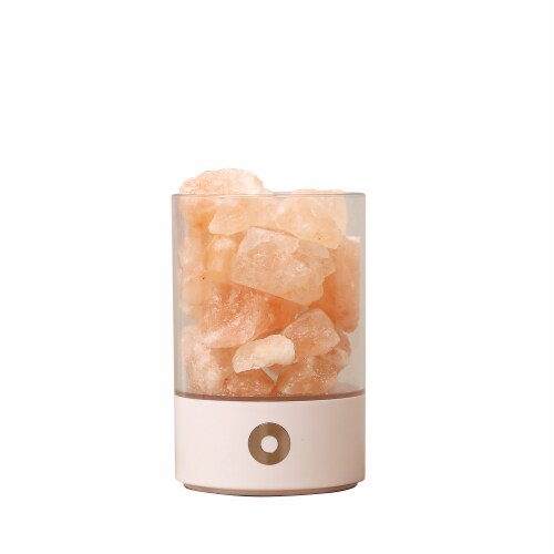 J Hunt Home Dimmable Salt Lamp Perspective: front