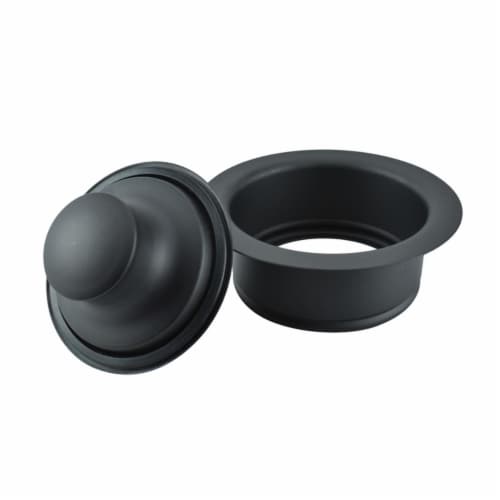 Ace 4011220 3.5 in. Stainless Steel Garbage Disposal Sink Flange, Matte Black Perspective: front