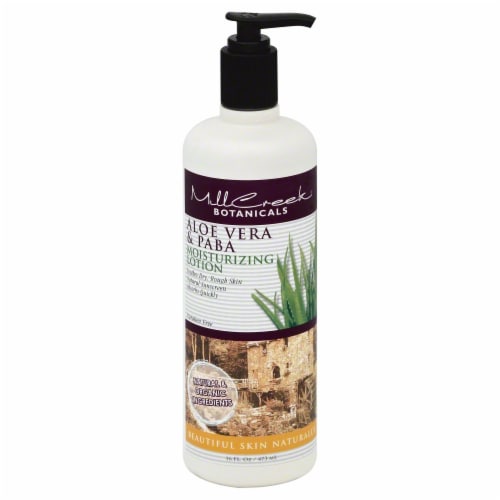 Millcreek Aloe Vera & Paba Moisturizing Lotion Perspective: front
