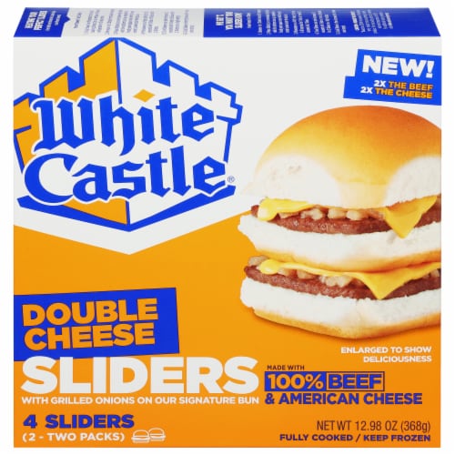 White Castle Double Cheese Sliders Perspective: front