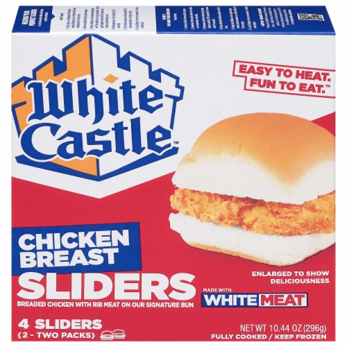 White Castle Chicken Breast Sliders Perspective: front