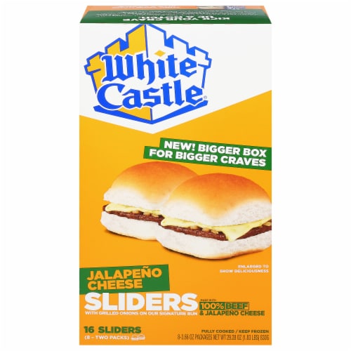 White Castle Jalapeno Cheese Sliders Perspective: front