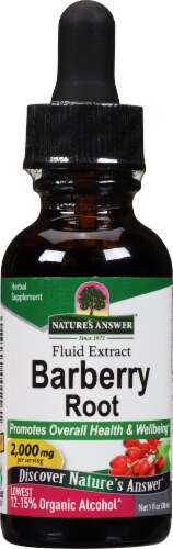 Nature's Answer® Lowest Alcohol Barberry Root Extract Herbal Supplement 2000mg Perspective: front