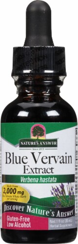 Nature's Answer® Low Alcohol Blue Vervain Extract Herbal Supplement 2000mg Perspective: front