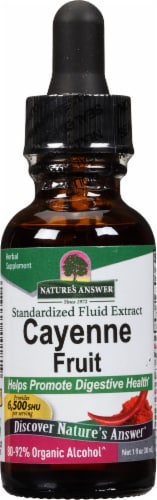 Nature's Answer® Cayenne Extract Herbal Supplement Perspective: front