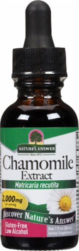Nature's Answer® Low Alcohol Chamomile Extract Herbal Supplement 2000mg Perspective: front