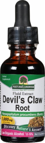 Nature's Answer® Devil's Claw Extract Herbal Supplement 1000mg Perspective: front