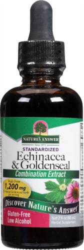 Nature's Answer Echinacea Goldenseal Herbal Supplement 1000mg Perspective: front