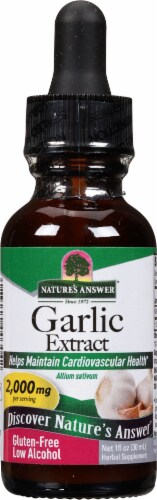 Nature's Answer® Low Alcohol Garlic Extract Herbal Supplement 2000mg Perspective: front