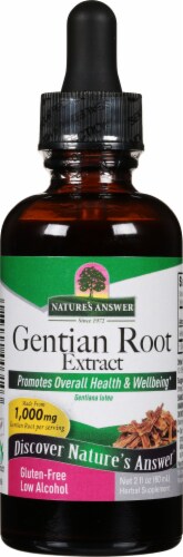 Nature's Answer® Gentian Extract Herbal Supplement 1000mg Perspective: front