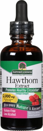 Nature's Answer® Low Alcohol Hawthorne Extract Herbal Supplement 2000mg Perspective: front