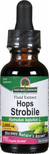 Nature's Answer® Hops Strobile Extract Herbal Supplement 2000mg Perspective: front