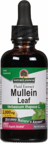 Nature's Answer Mullein Herbal Supplement 2000mg Perspective: front