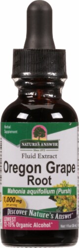 Nature's Answer Oregon Grape Herbal Supplement 1000mg Perspective: front