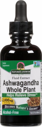 Nature's Answer Ashwagandha Herbal Supplement 2000mg Perspective: front