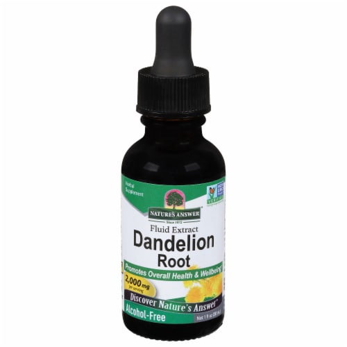 Nature's Answer Dandelion Root Herbal Supplement Perspective: front