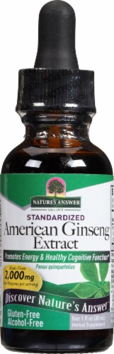 Nature's Answer Ginseng American Root Herbal Supplement Perspective: front