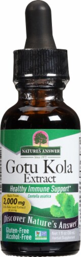 Nature's Answer Gotu Kola Herbal Supplement 2000mg Perspective: front
