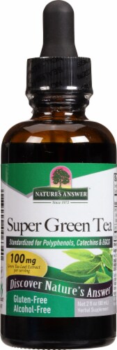 Nature's Answer Alcohol-Free Super Green Tea Extract 100 mg Perspective: front