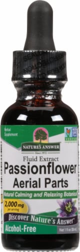 Nature's Answer Passionflower Herbal Supplement Perspective: front