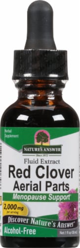 Nature's Answer Red Clover Herbal Supplement 2000mg Perspective: front