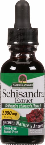 Nature's Answer Schisandra Herbal Supplement 2000mg Perspective: front