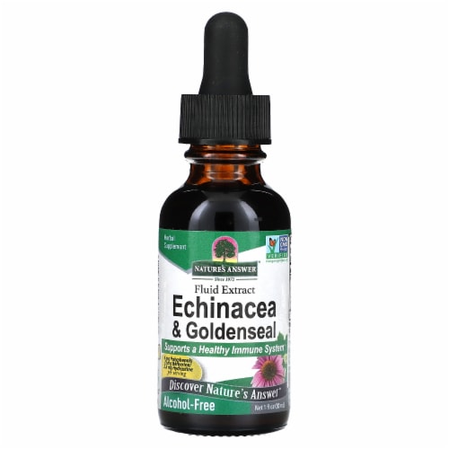 Nature's Answer Echinacea & Goldenseal Alcohol-Free - 1 fl oz (30 ml) Perspective: front